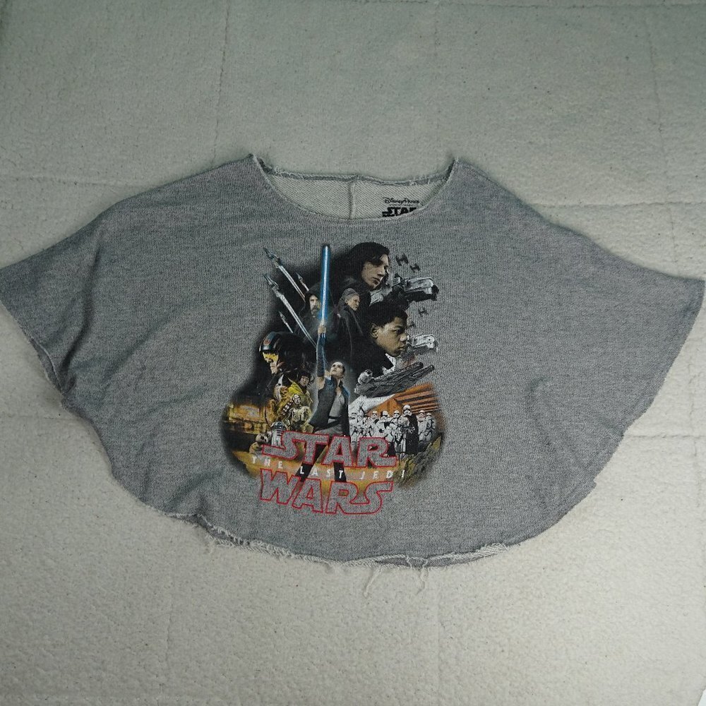 Star Wars The Last Jedi Gray Poncho Shirt XS